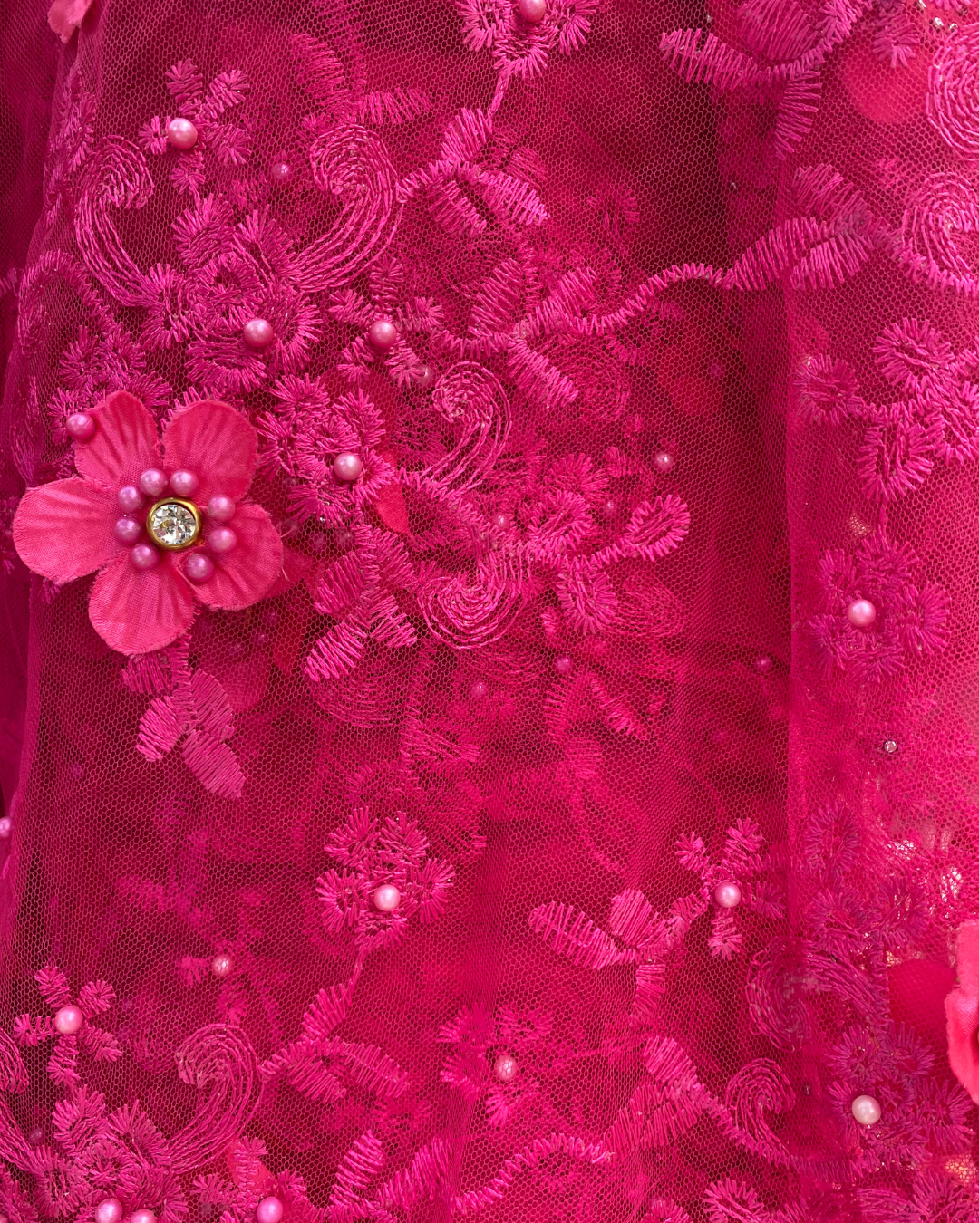 Flor bordada